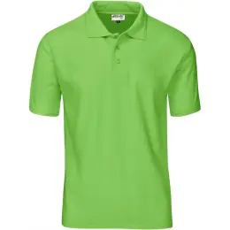 Kids Basic Pique Golf Shirt Lime Green
